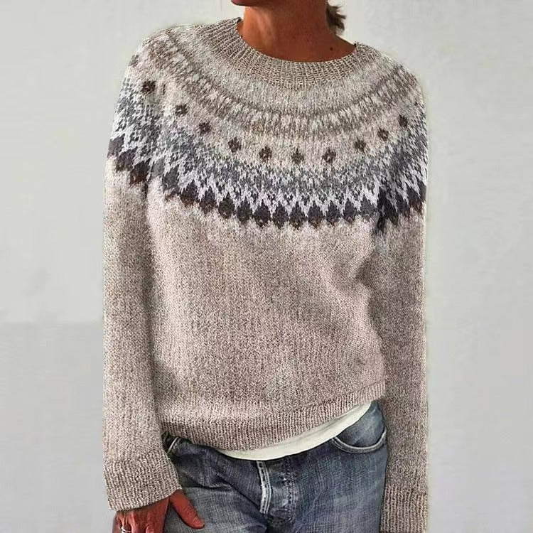 Carolin | Damen Winter Lässiger Strickpullover - Elle Zürich