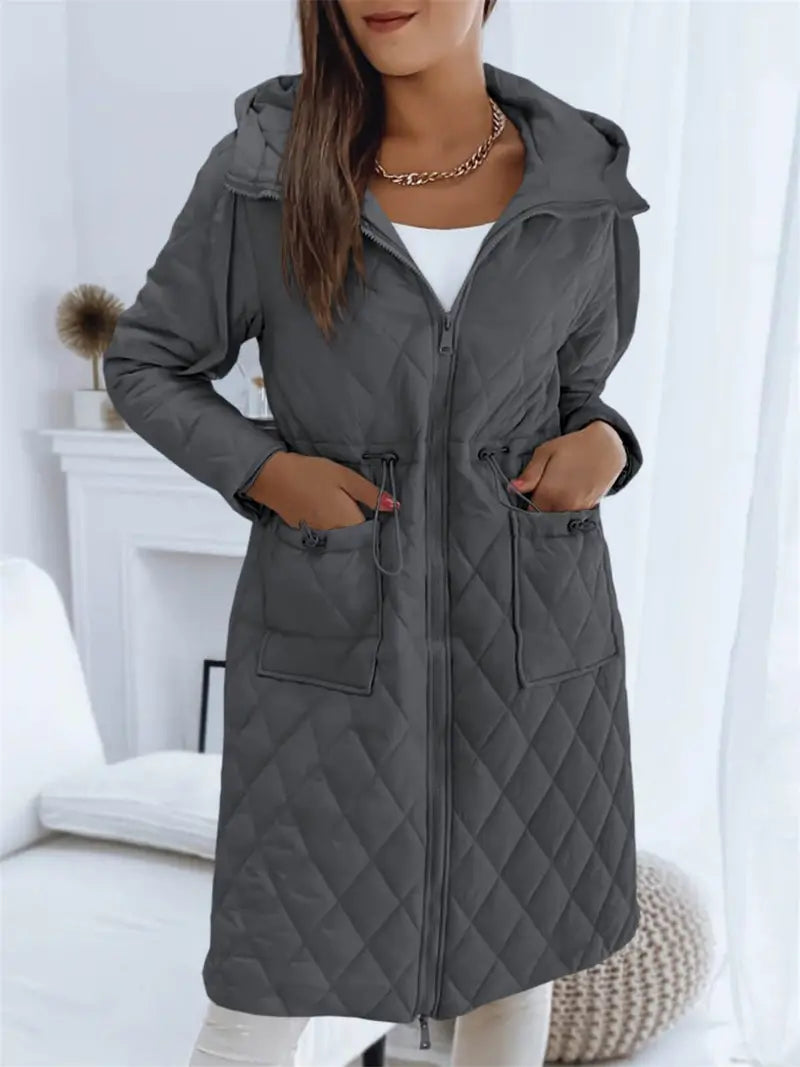 Barbara | Damen Winter-Steppjacke mit Kapuze - Elle Zürich