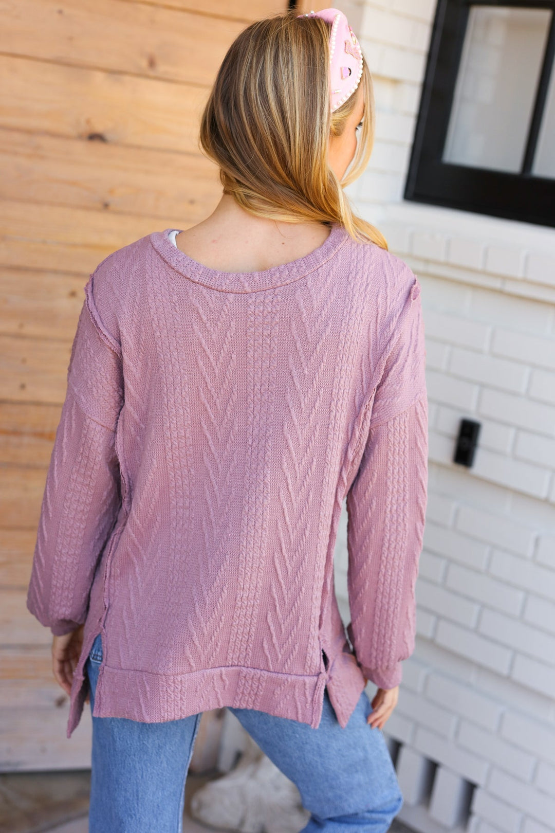 Claudia | Lässiger Zopfmuster Pullover Damen - Elle Zürich