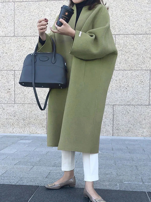 Angela | Damen Winter-Langmantel im minimalistischen Stil - Elle Zürich