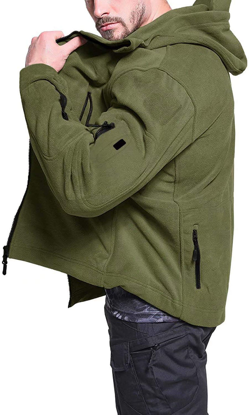 Konrad | Herren Winter Fleece Hoodie Jacke mit Reißverschluss und Taschen - Elle Zürich