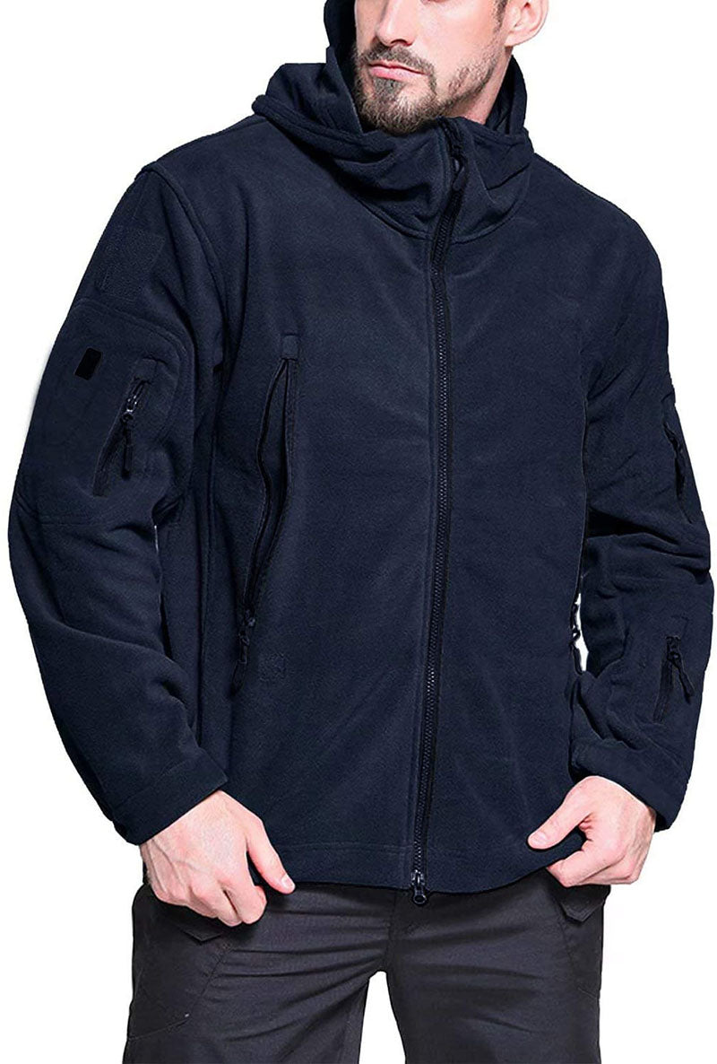 Konrad | Herren Winter Fleece Hoodie Jacke mit Reißverschluss und Taschen - Elle Zürich
