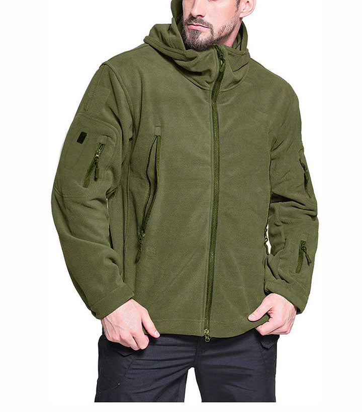 Konrad | Herren Winter Fleece Hoodie Jacke mit Reißverschluss und Taschen - Elle Zürich