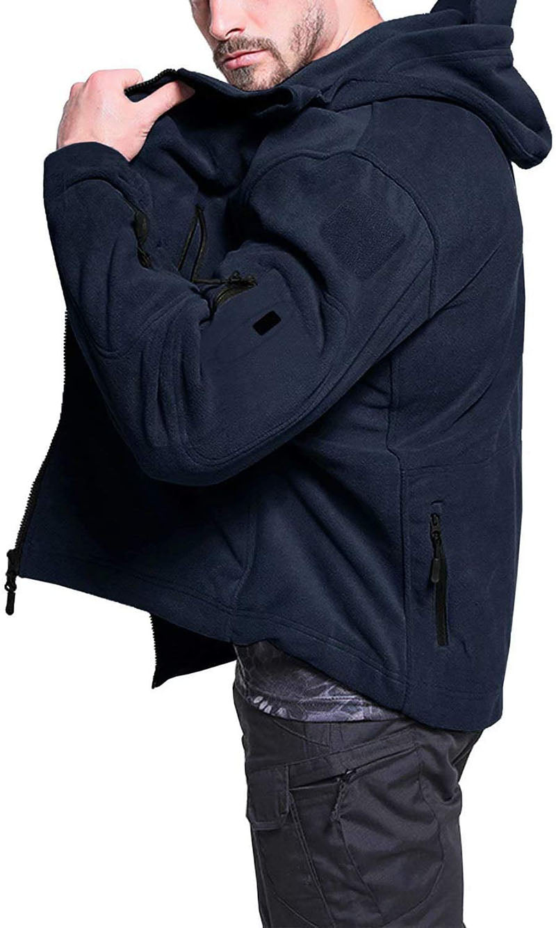 Konrad | Herren Winter Fleece Hoodie Jacke mit Reißverschluss und Taschen - Elle Zürich