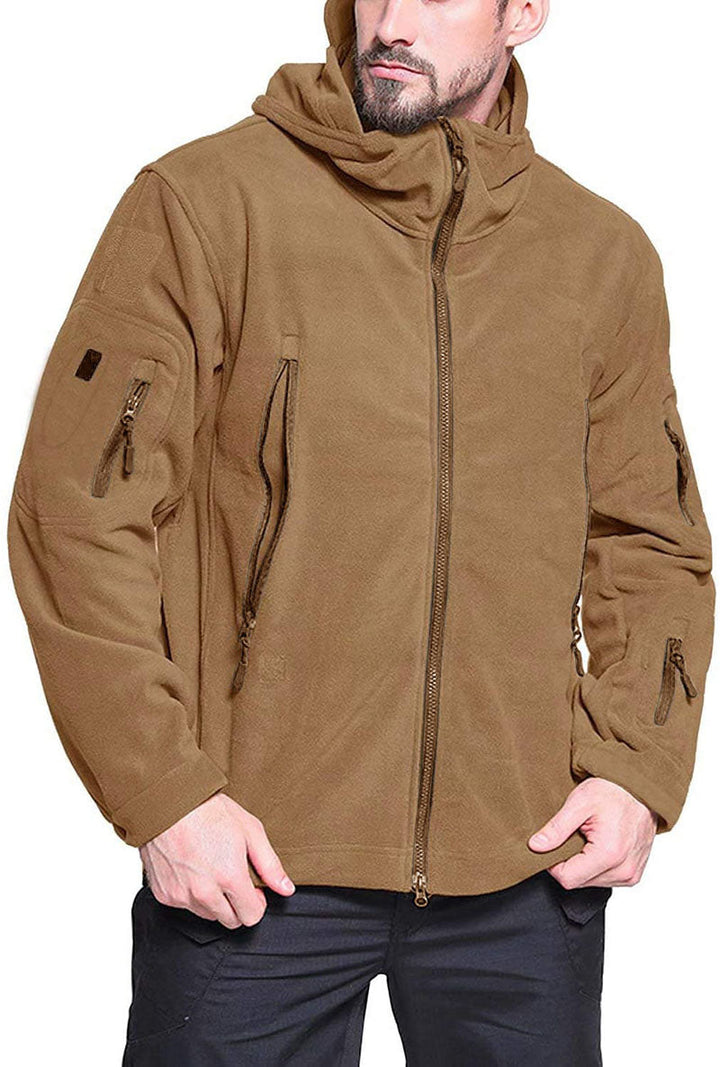 Konrad | Herren Winter Fleece Hoodie Jacke mit Reißverschluss und Taschen - Elle Zürich