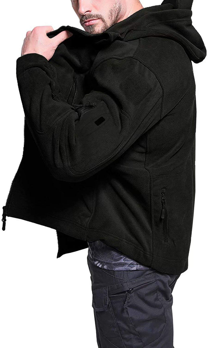 Konrad | Herren Winter Fleece Hoodie Jacke mit Reißverschluss und Taschen - Elle Zürich