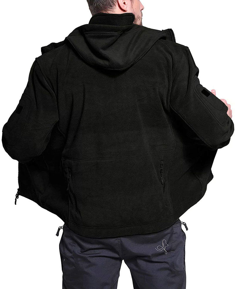 Konrad | Herren Winter Fleece Hoodie Jacke mit Reißverschluss und Taschen - Elle Zürich