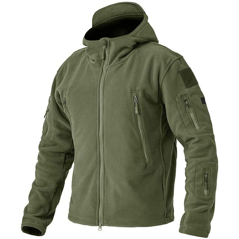 Konrad | Herren Winter Fleece Hoodie Jacke mit Reißverschluss und Taschen - Elle Zürich