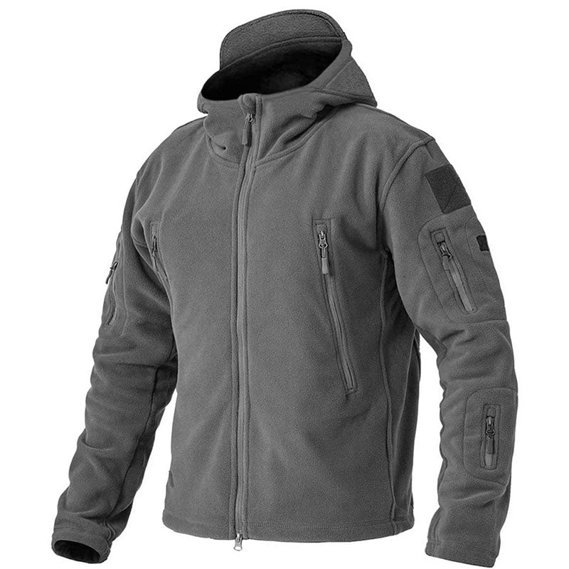 Konrad | Herren Winter Fleece Hoodie Jacke mit Reißverschluss und Taschen - Elle Zürich