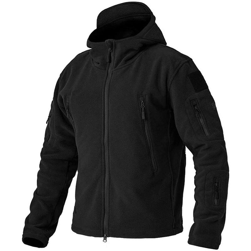 Konrad | Herren Winter Fleece Hoodie Jacke mit Reißverschluss und Taschen - Elle Zürich