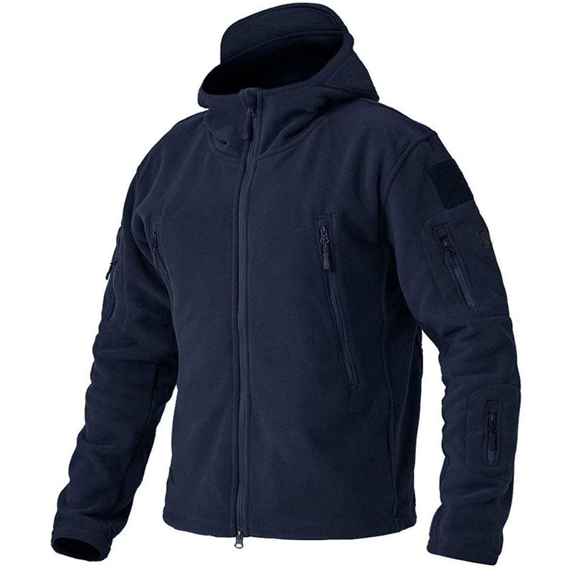 Konrad | Herren Winter Fleece Hoodie Jacke mit Reißverschluss und Taschen - Elle Zürich