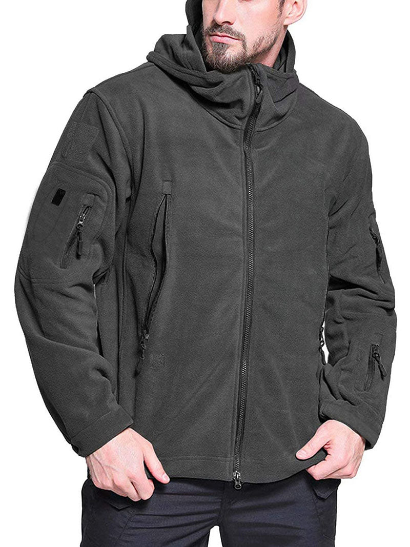 Konrad | Herren Winter Fleece Hoodie Jacke mit Reißverschluss und Taschen - Elle Zürich
