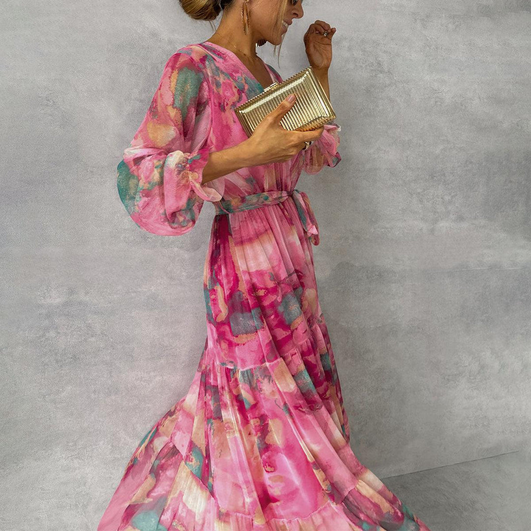 Daniela | Sommer Maxikleid mit Blumenmuster - Elle Zürich