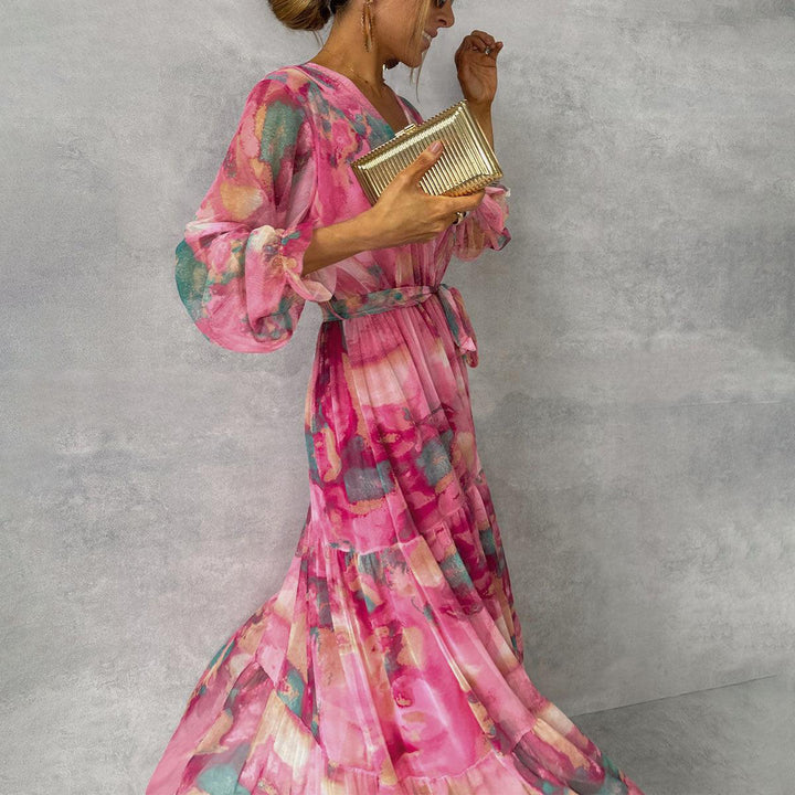 Daniela | Sommer Maxikleid mit Blumenmuster - Elle Zürich