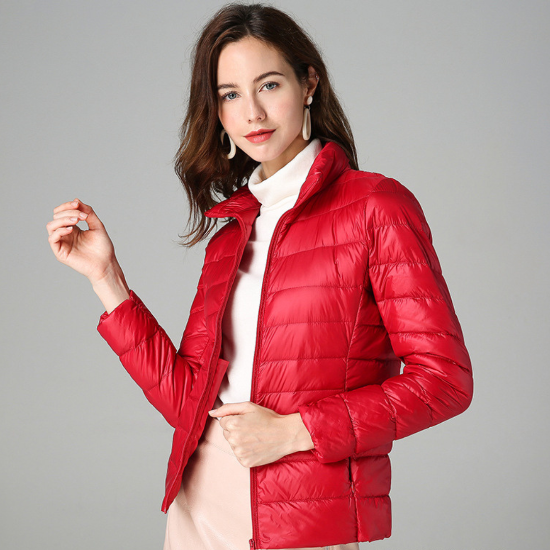 Sabina | Leichte Damen Winter-Pufferjacke mit Reißverschluss - Elle Zürich