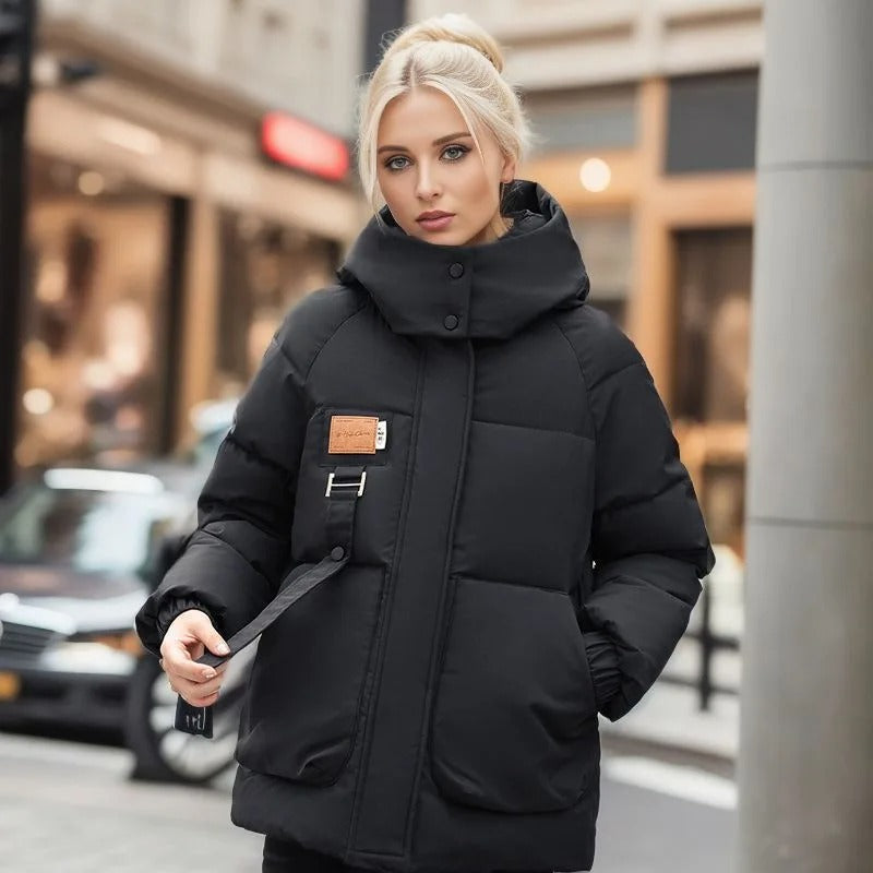 Doris | Damen Winter-Steppjacke mit Kapuze - Elle Zürich