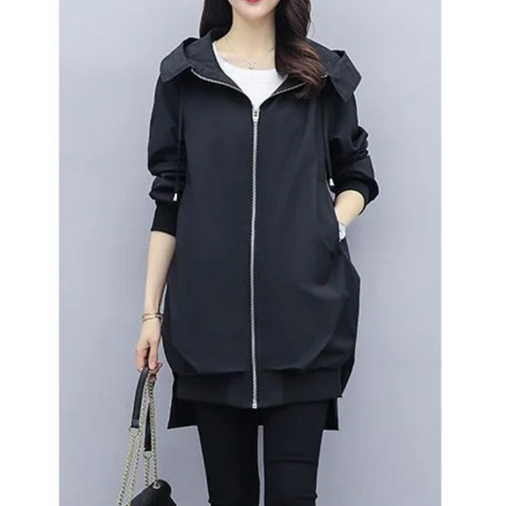 Claudia | Stylischer Trenchcoat mit Kapuze für Damen - Elle Zürich