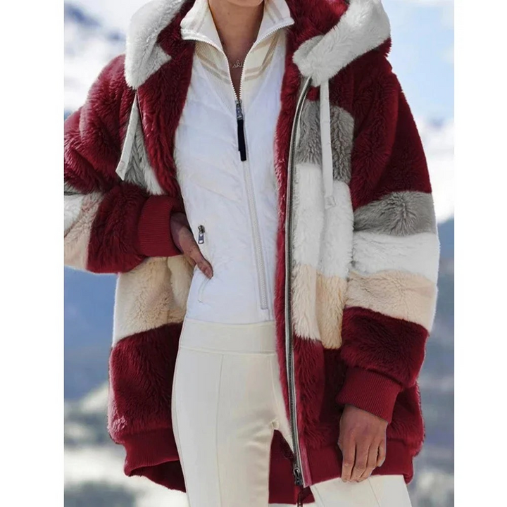 Jana | Kuschelige Teddyjacke mit Kapuze - Elle Zürich