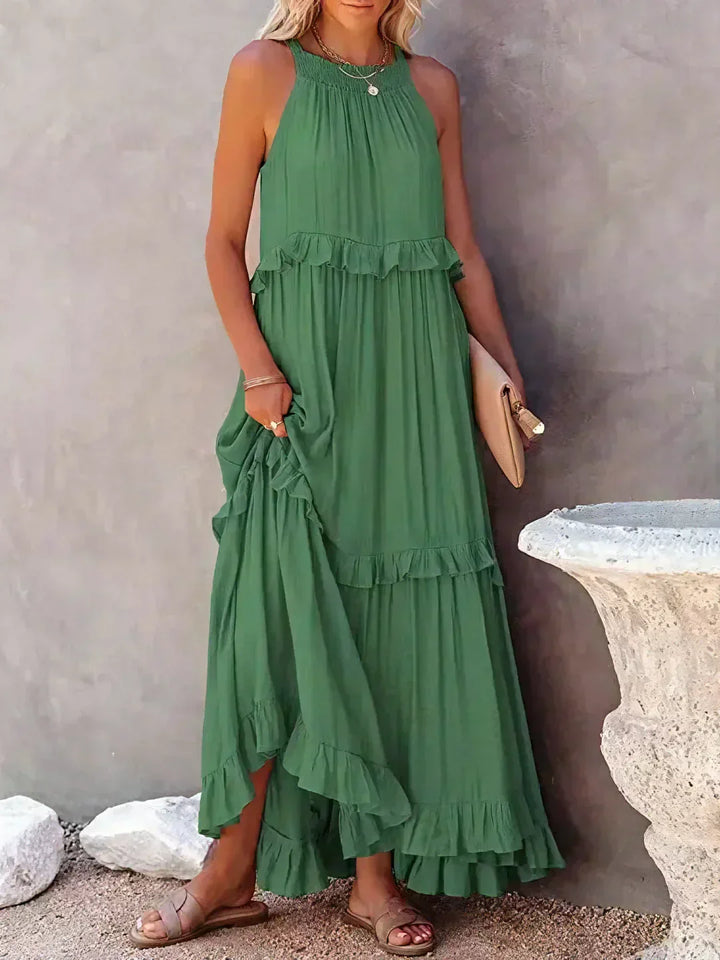 Viola | Elegantes Maxi-Sommerkleid - Elle Zürich