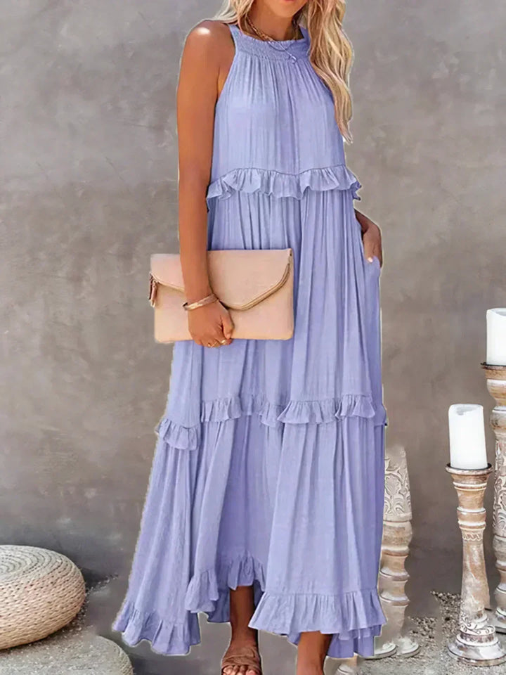 Viola | Elegantes Maxi-Sommerkleid - Elle Zürich