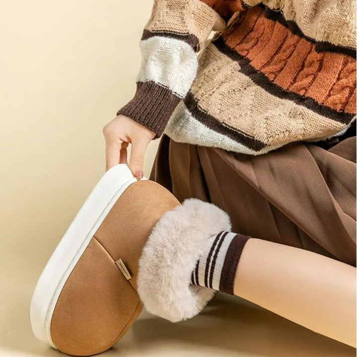 Stefanie | Damen Winter-Stiefel zum Hineinschlüpfen mit Fellfutter - Elle Zürich