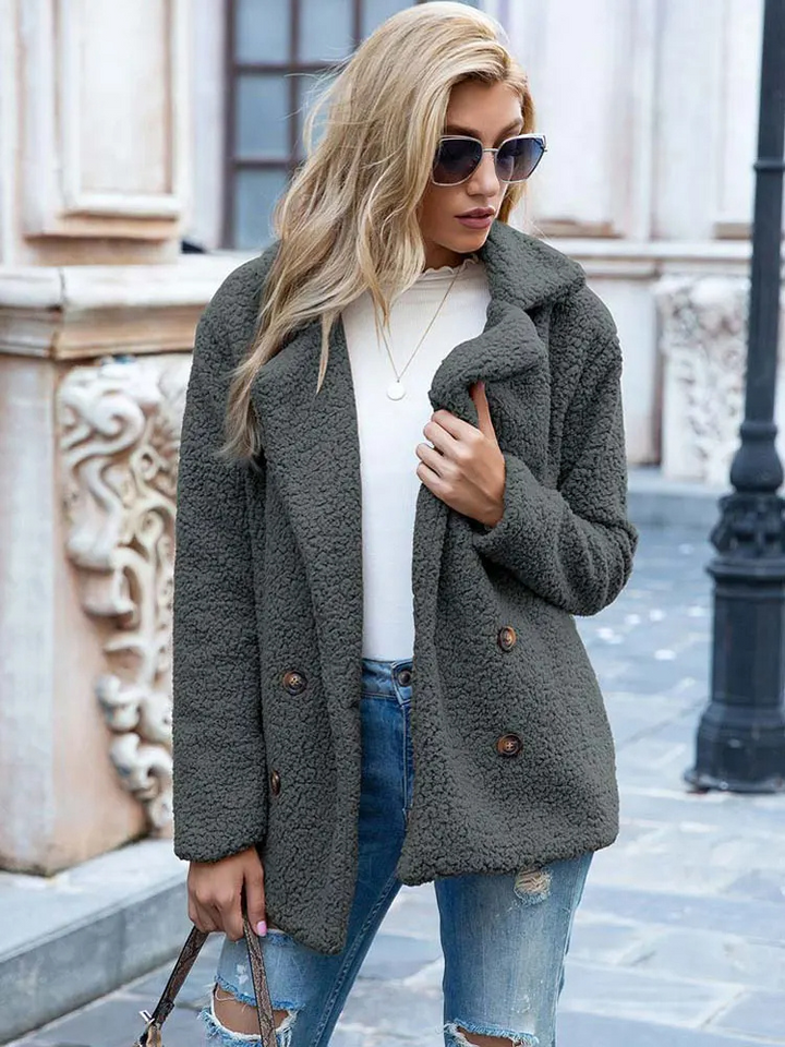 Tanja | Kuscheliger Stylischer Teddy-Jacke Damen - Elle Zürich