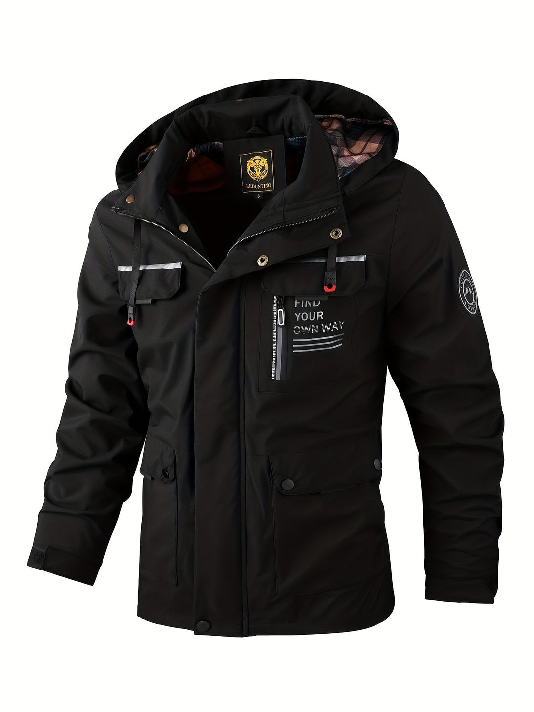 Alexander | Herren Winter Wasserdichte Kapuzen Outdoorjacke - Elle Zürich