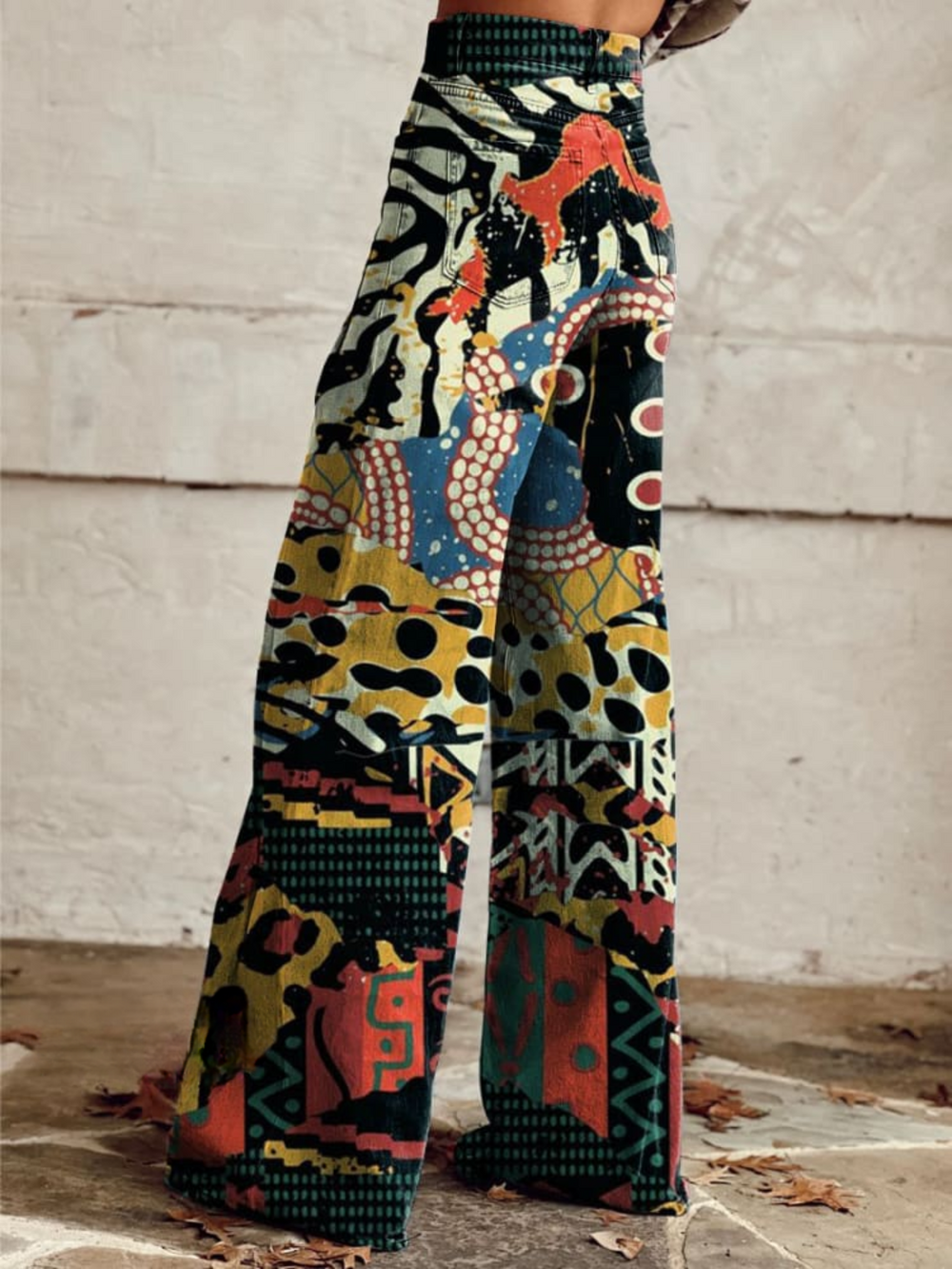 Frieda | Schlaghose mit Abstraktem Tribal-Muster - Elle Zürich