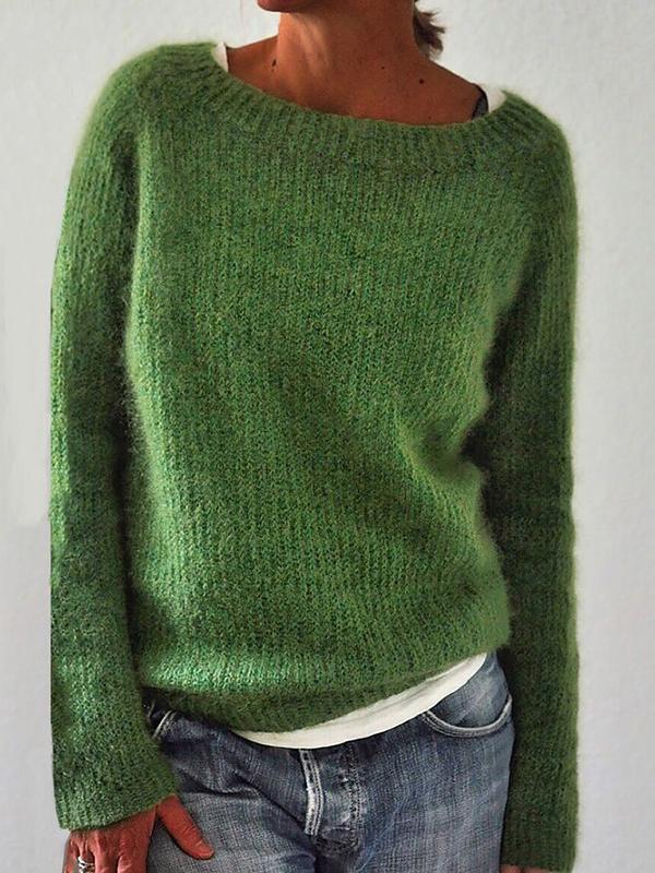 Annika | Damen Weicher Strickpullover mit Rundhalsausschnitt - Elle Zürich