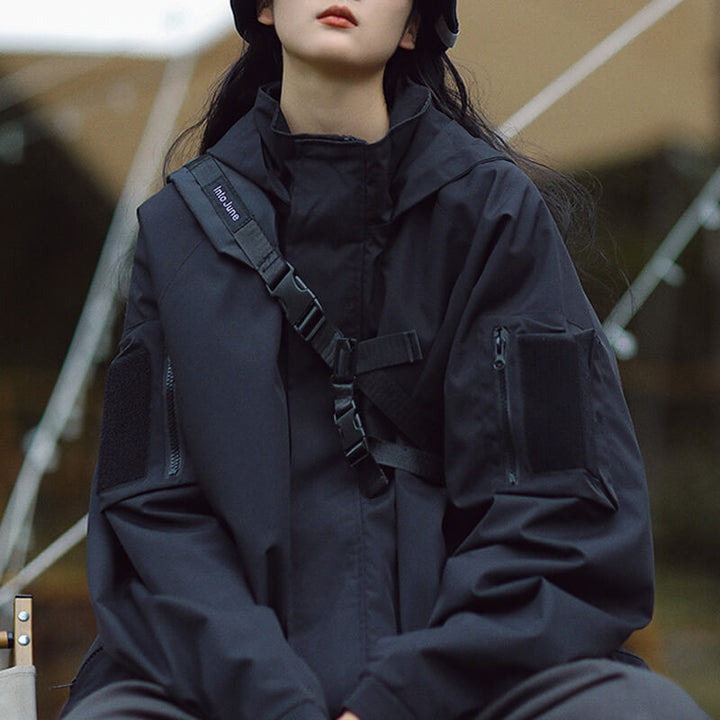 Beatrice | Damen Winter Utility Jacke mit Kapuze und Reißverschluss - Elle Zürich