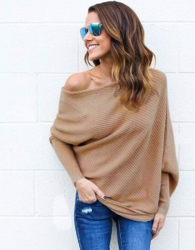 Viola | Frauen Winterpullover mit Off-Shoulder Schnitt - Elle Zürich