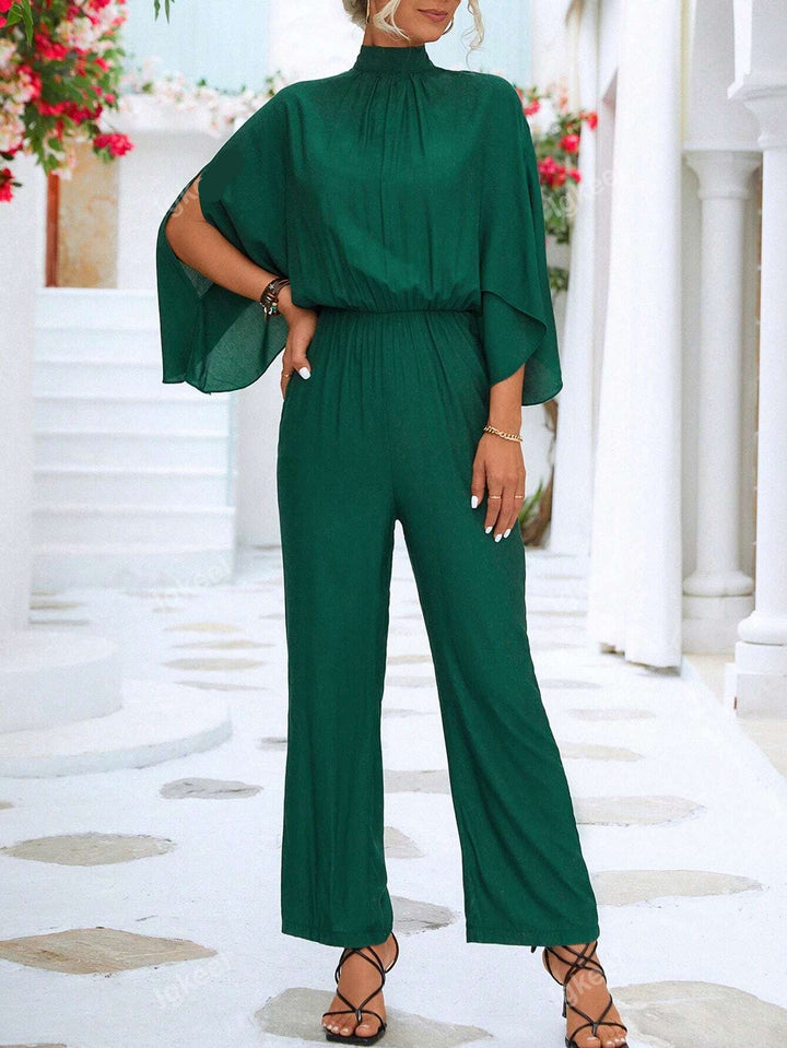 Frieda | Eleganter Jumpsuit mit Drapierten Ärmeln - Elle Zürich