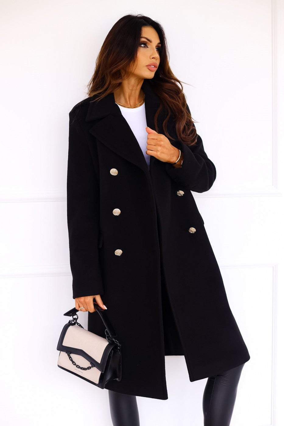 Sandra | Damen Winter Zweireihiger Mantel - Elle Zürich