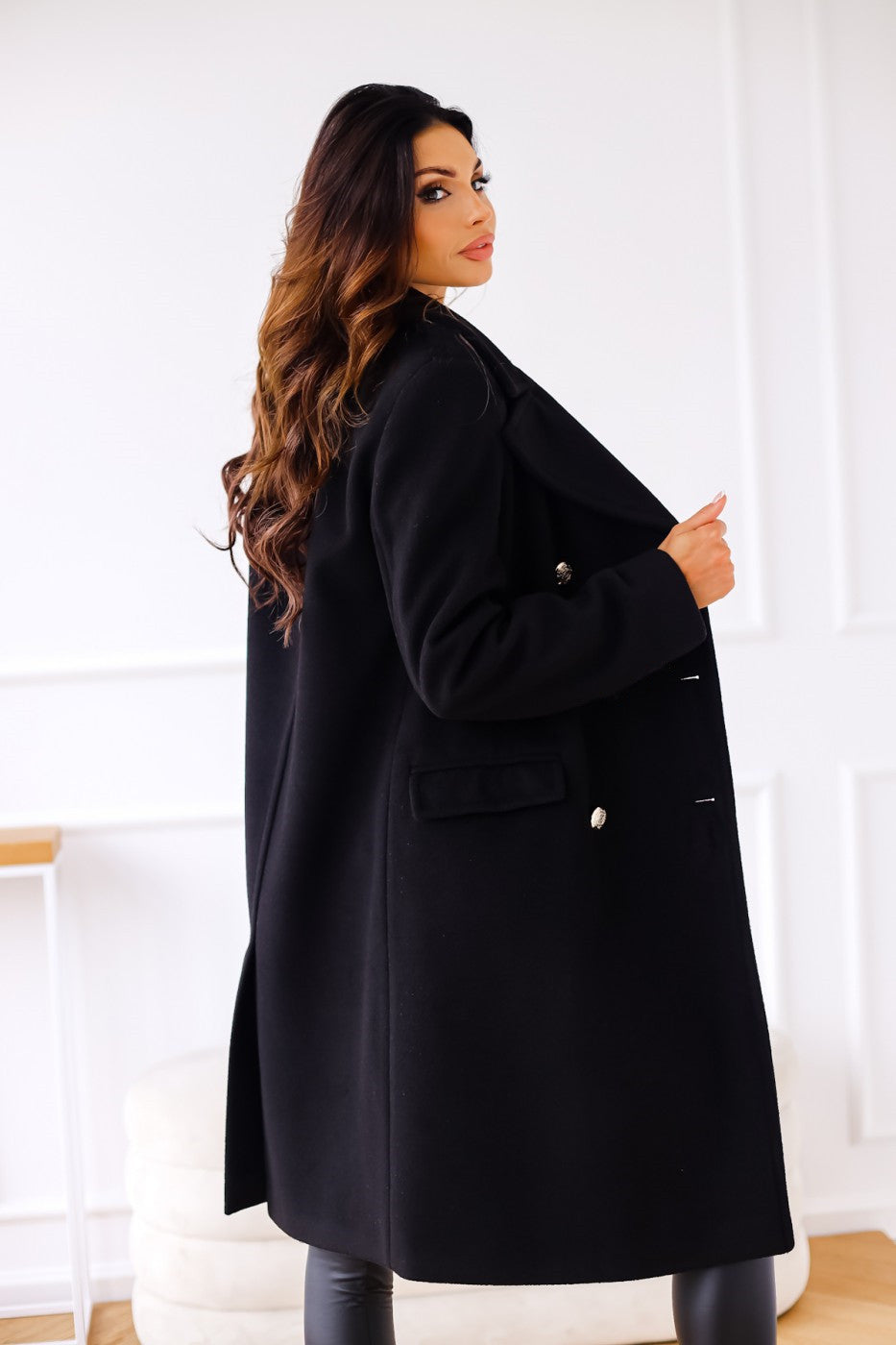 Sandra | Damen Winter Zweireihiger Mantel - Elle Zürich