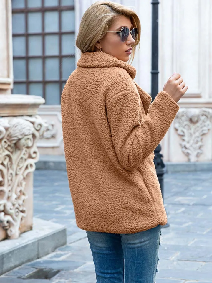 Tanja | Kuscheliger Stylischer Teddy-Jacke Damen - Elle Zürich