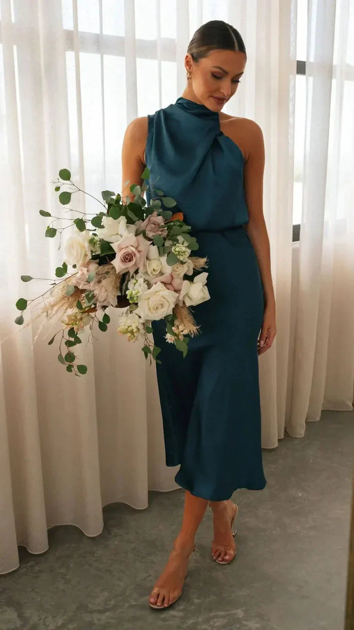 Helga | Elegantes Und Stilvolles Drapiertes Midikleid - Elle Zürich