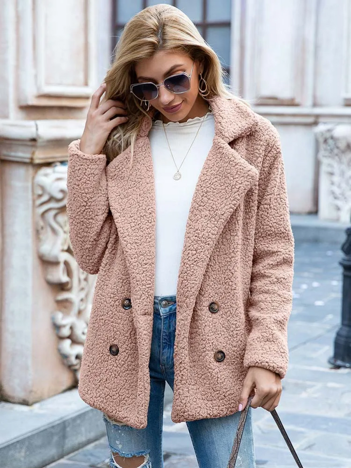 Tanja | Kuscheliger Stylischer Teddy-Jacke Damen - Elle Zürich