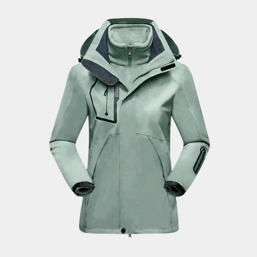 Claudia | Damen Wasserdichte Winterjacke mit Kapuze - Elle Zürich