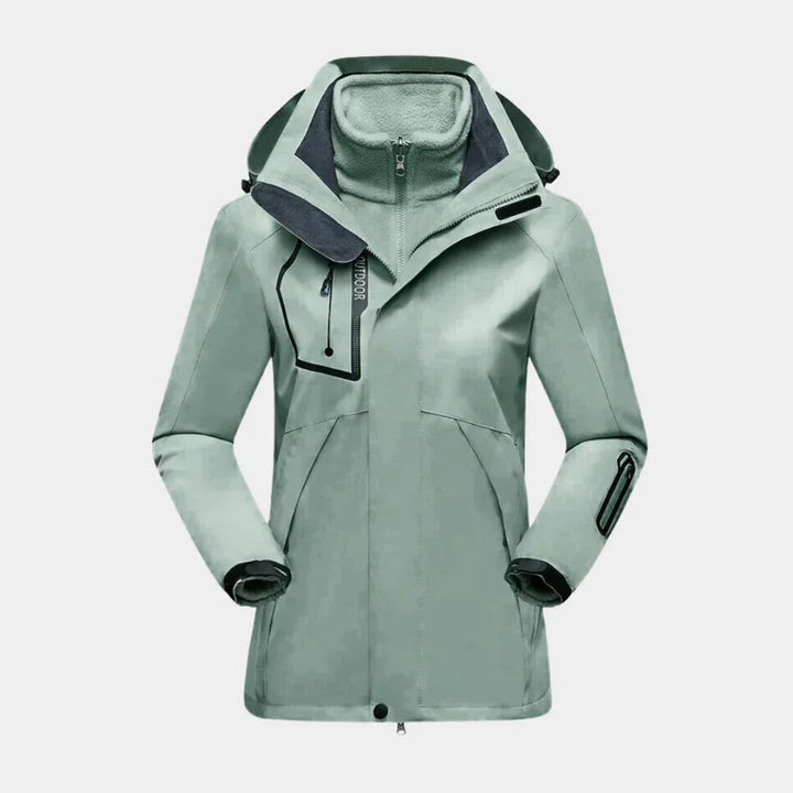 Claudia | Damen Wasserdichte Winterjacke mit Kapuze - Elle Zürich