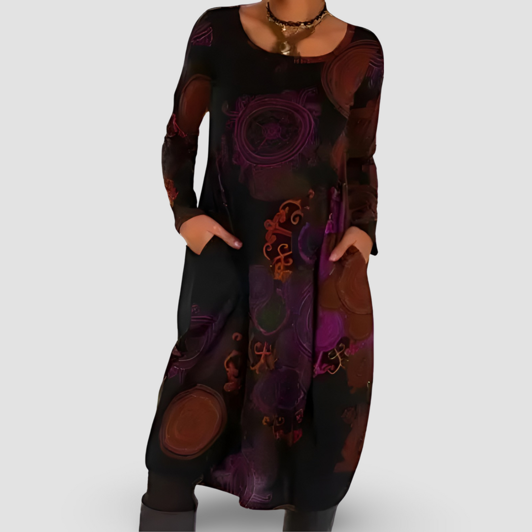 Rita | Stilvolles Kleid mit lockerem Sitz und Print - Elle Zürich
