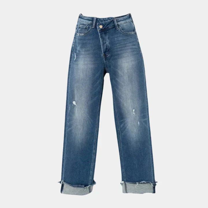 Gudrun | Stilvolle lässige Jeans mit Used-Look - Elle Zürich