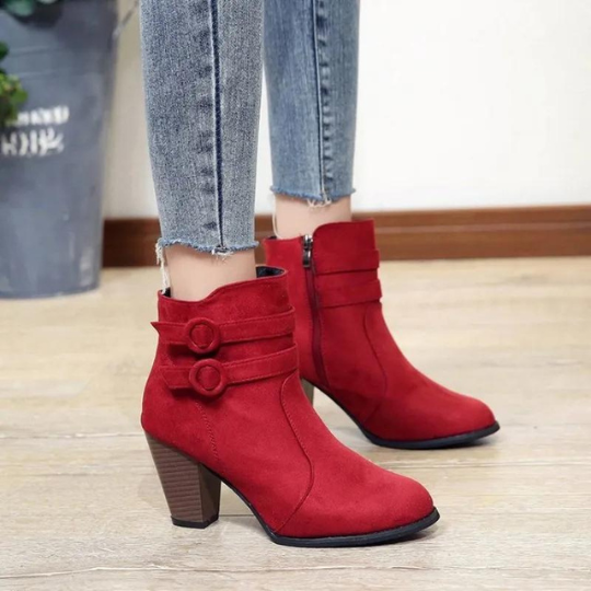 Victoria | Damen Elegante Kurze Absatzstiefel