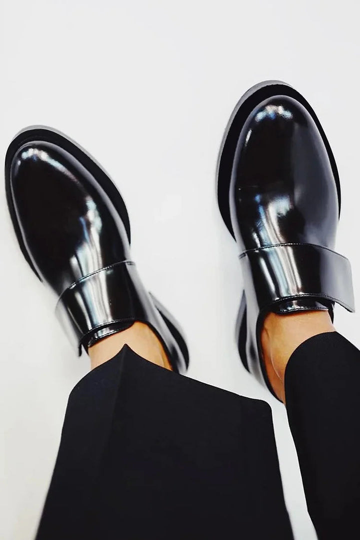 Iris | Glänzende Formelle Slipper für Damen