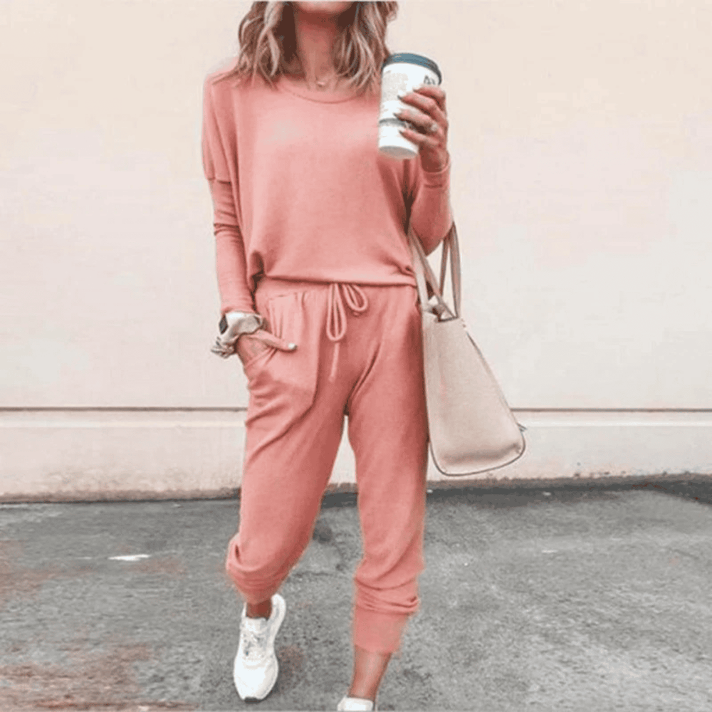 Natalie | Damen Zweiteiliges Lässiges Jogger Lounge Set - Elle Zürich