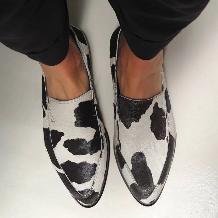 Hanna | Damen Slip-On Loafer mit Tierprint