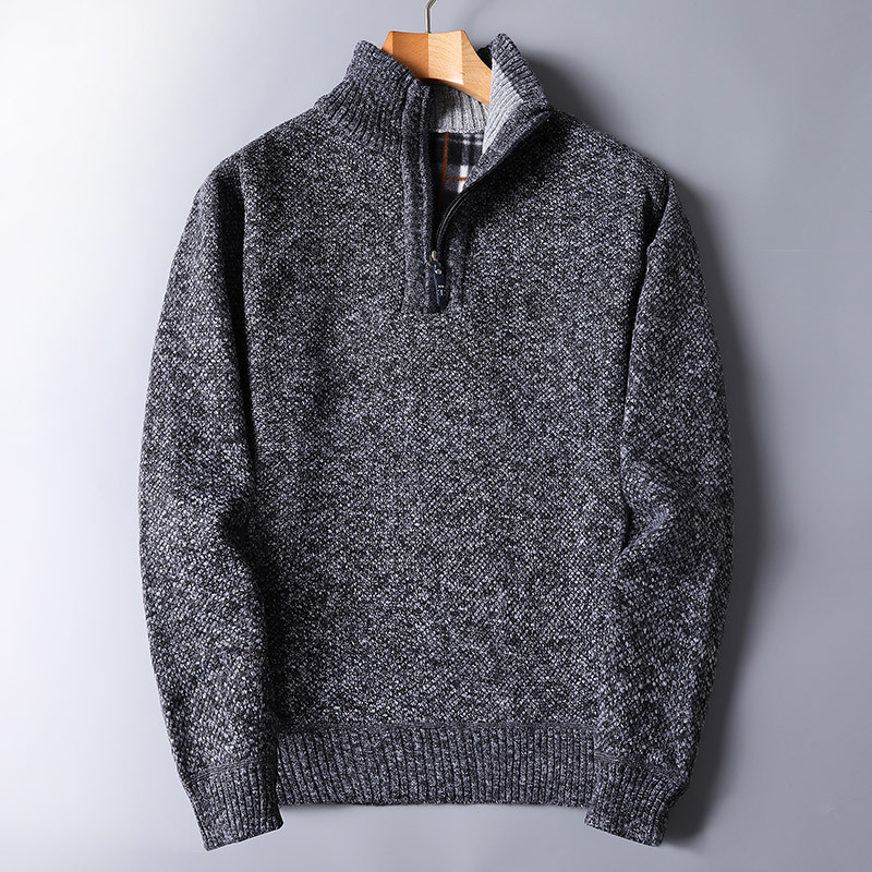 Dominic | Herren Warmer Winterpullover mit Quarter-Zip - Elle Zürich