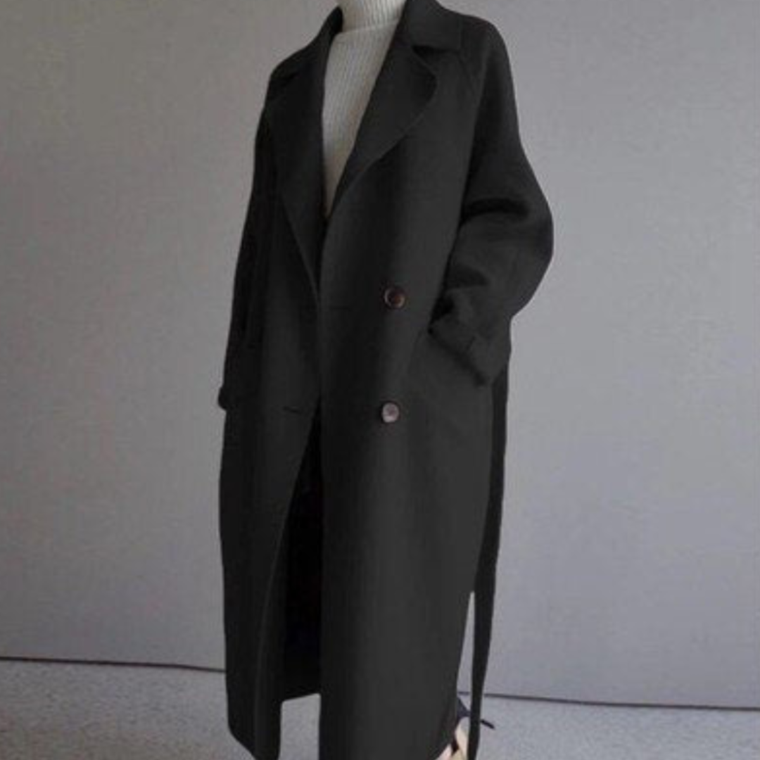 Lydiaa | Damen Oversized Langmantel mit Seitentaschen - Elle Zürich
