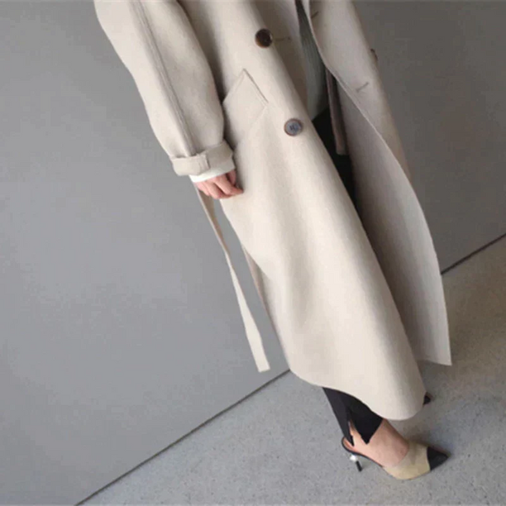 Lydiaa | Damen Oversized Langmantel mit Seitentaschen - Elle Zürich