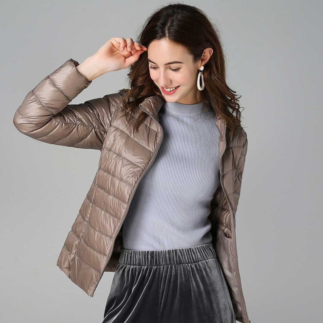 Sabina | Leichte Damen Winter-Pufferjacke mit Reißverschluss - Elle Zürich