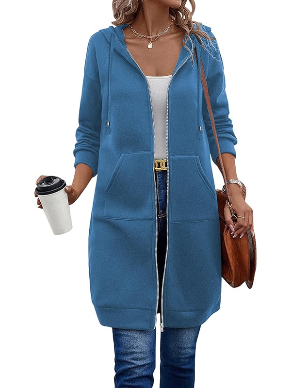 Gabriela | Damen Lange Winterjacke mit Kapuze - Elle Zürich